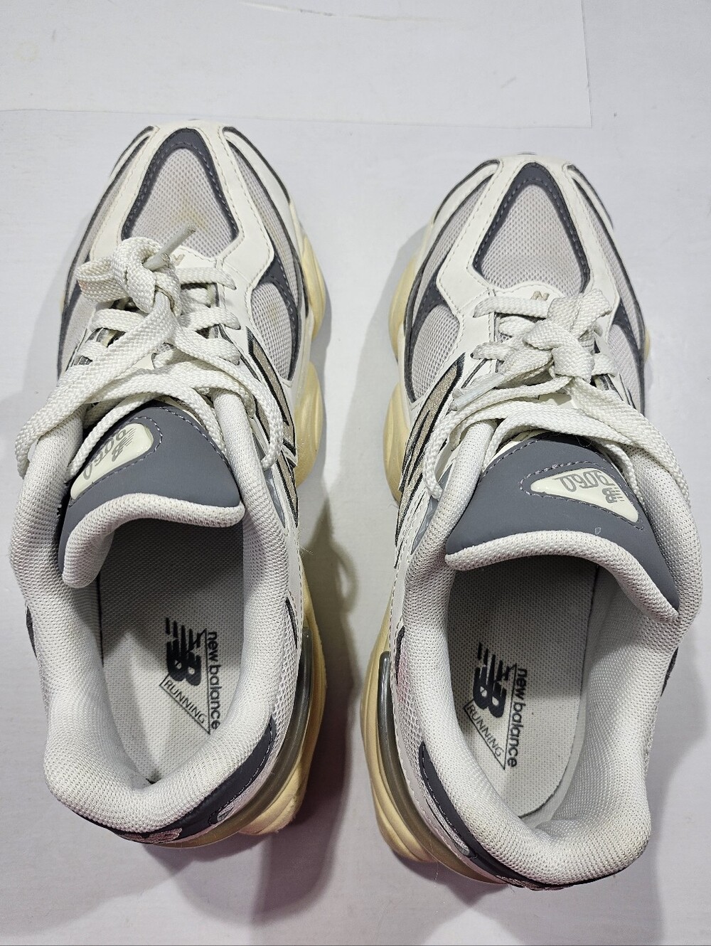 NEW BALANCE 9060 SEA SALT CASTLEROCK SNEAKERS WOMEN'S SIZE 5.5 - Picture 8 of 15